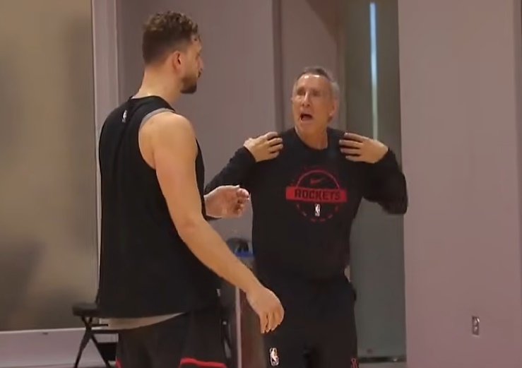 Alperen Şengün Houston Rockets antrenman üçlük çalışması