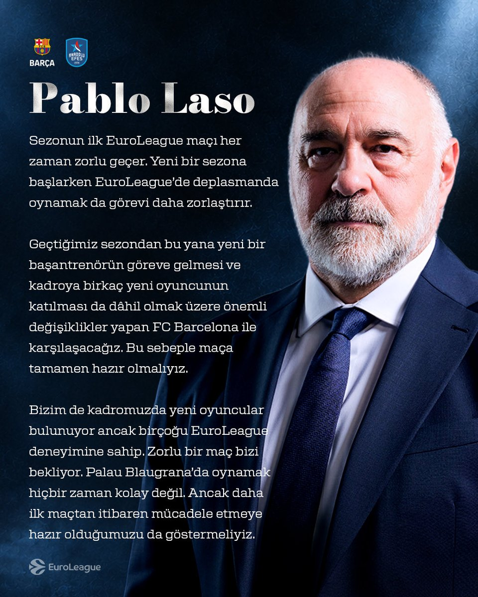 Pablo Laso sezon öncesi