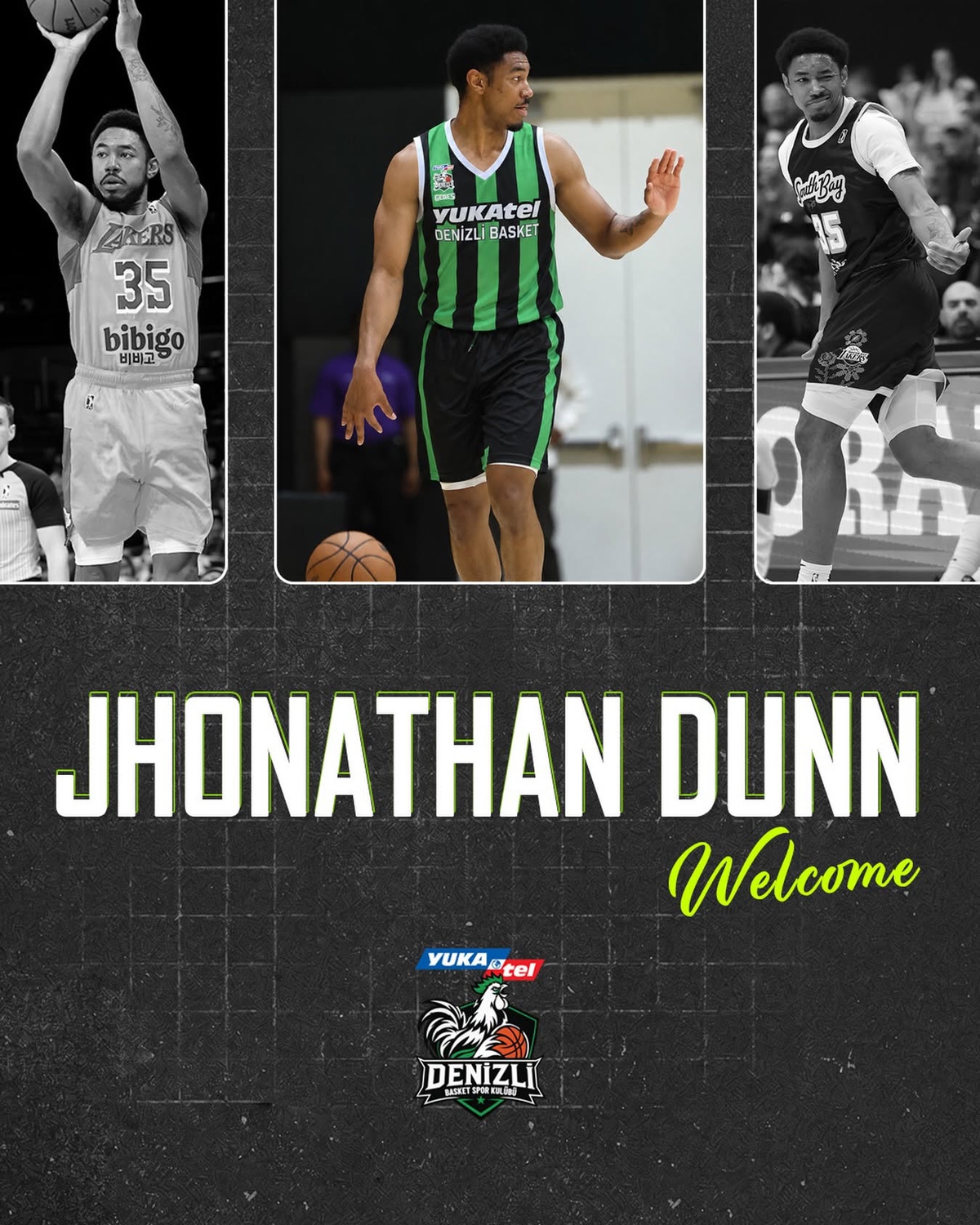Jhonathan Dunn, Yukatel Denizli Basket formasıyla