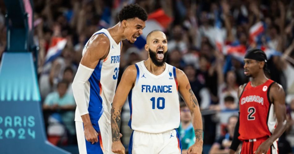 Victor Wembanyama ve Evan Fournier Paris Olimpiyatları 2024