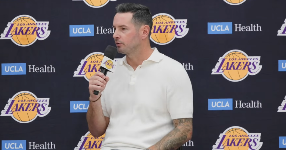 JJ Redick Los Angeles Lakers basın toplantısı